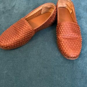 Nisolo Leather Mara Woven Slip On
